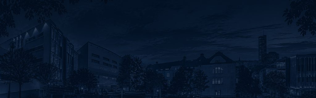 Panorama budynków kampusu Uniwersytetu Ekonomicznego we Wrocławiu
