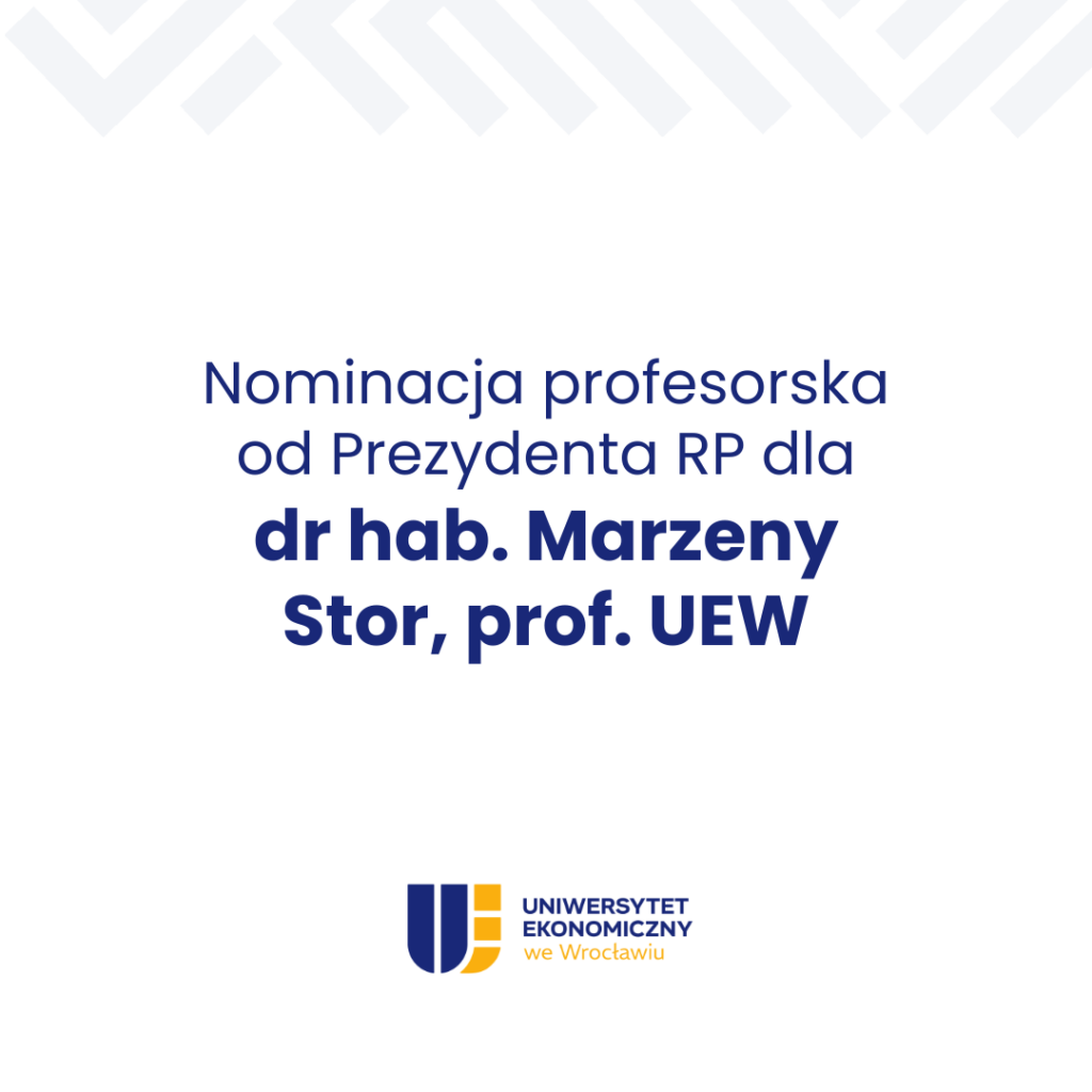 Nominacja profesorska dla Marzeny Stor
