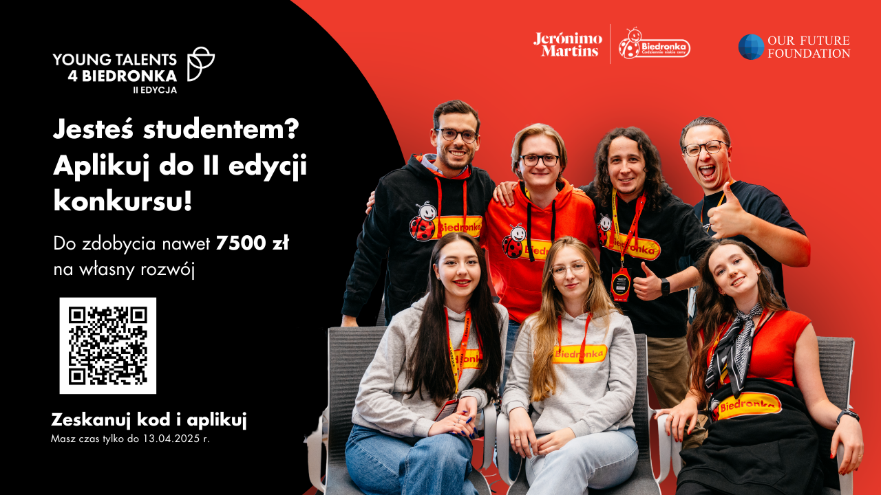 konkurs Young Talents 4 Biedronka plakat