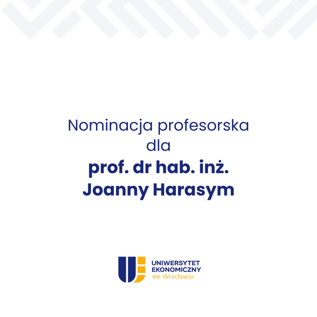 Nominacja profesorska dla Joanny Harasym