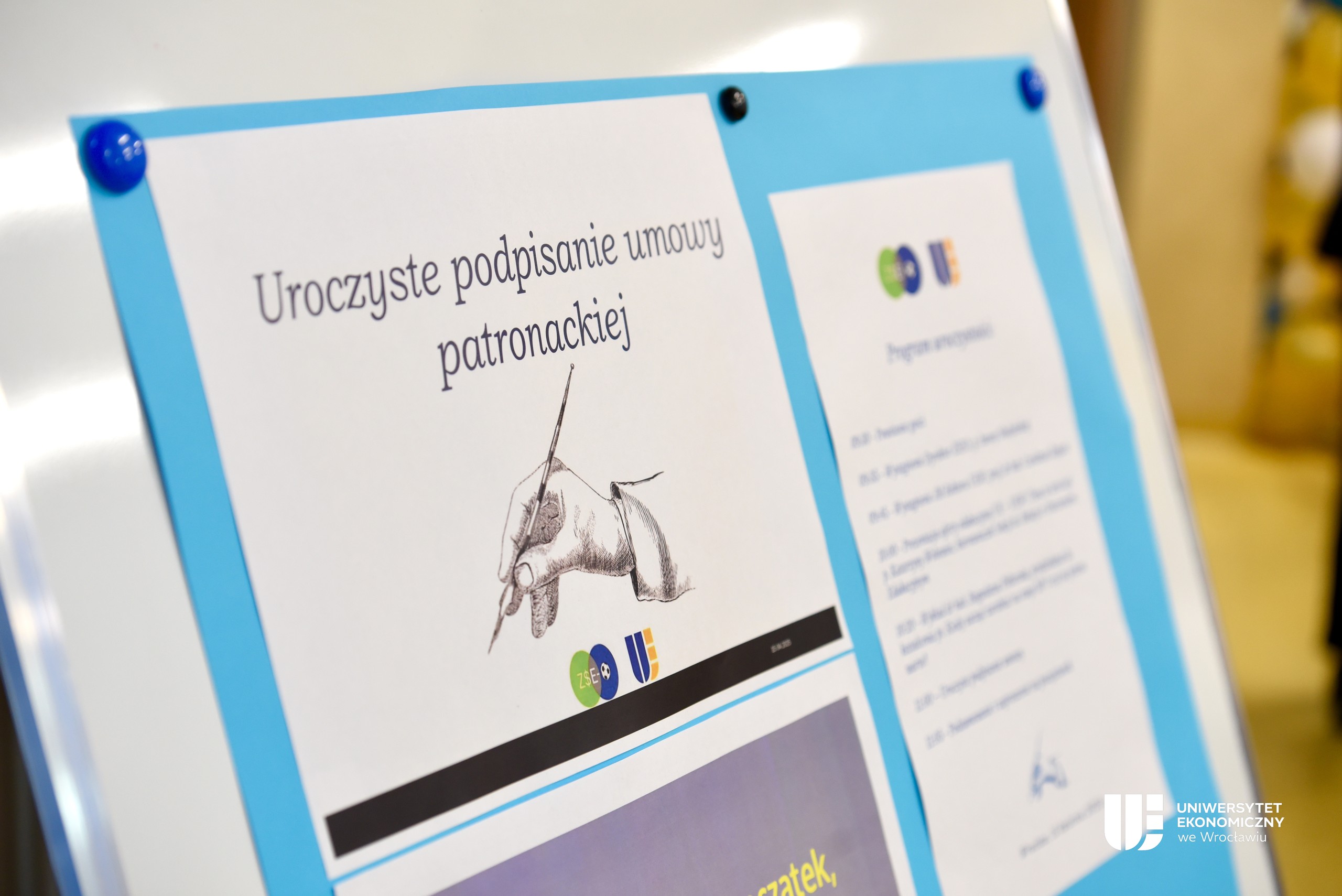 Zespół Szkół Ekonomiczno-Ogólnokształcących we Wrocławiu objęty Patronatem UEW