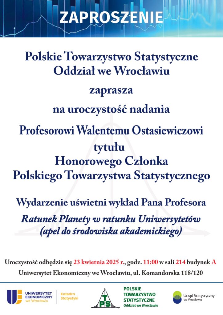 wykład Prof. W. Ostasiewicza plakat