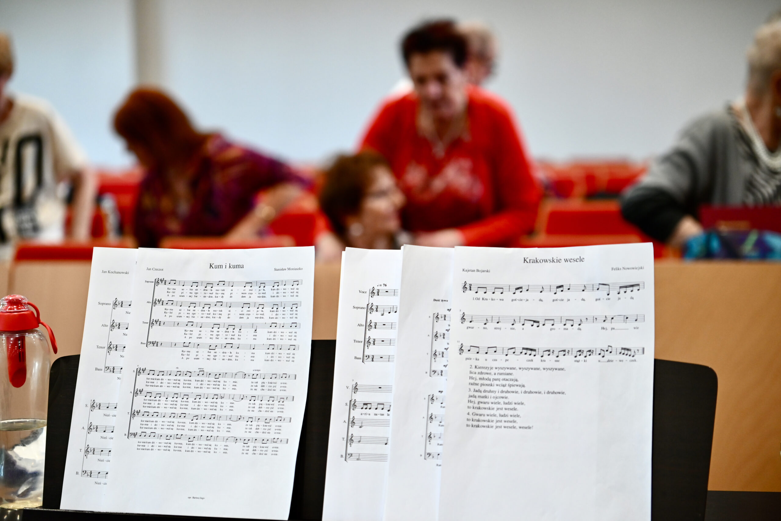 Chór UTW UEW - występ chóru na uczelni 