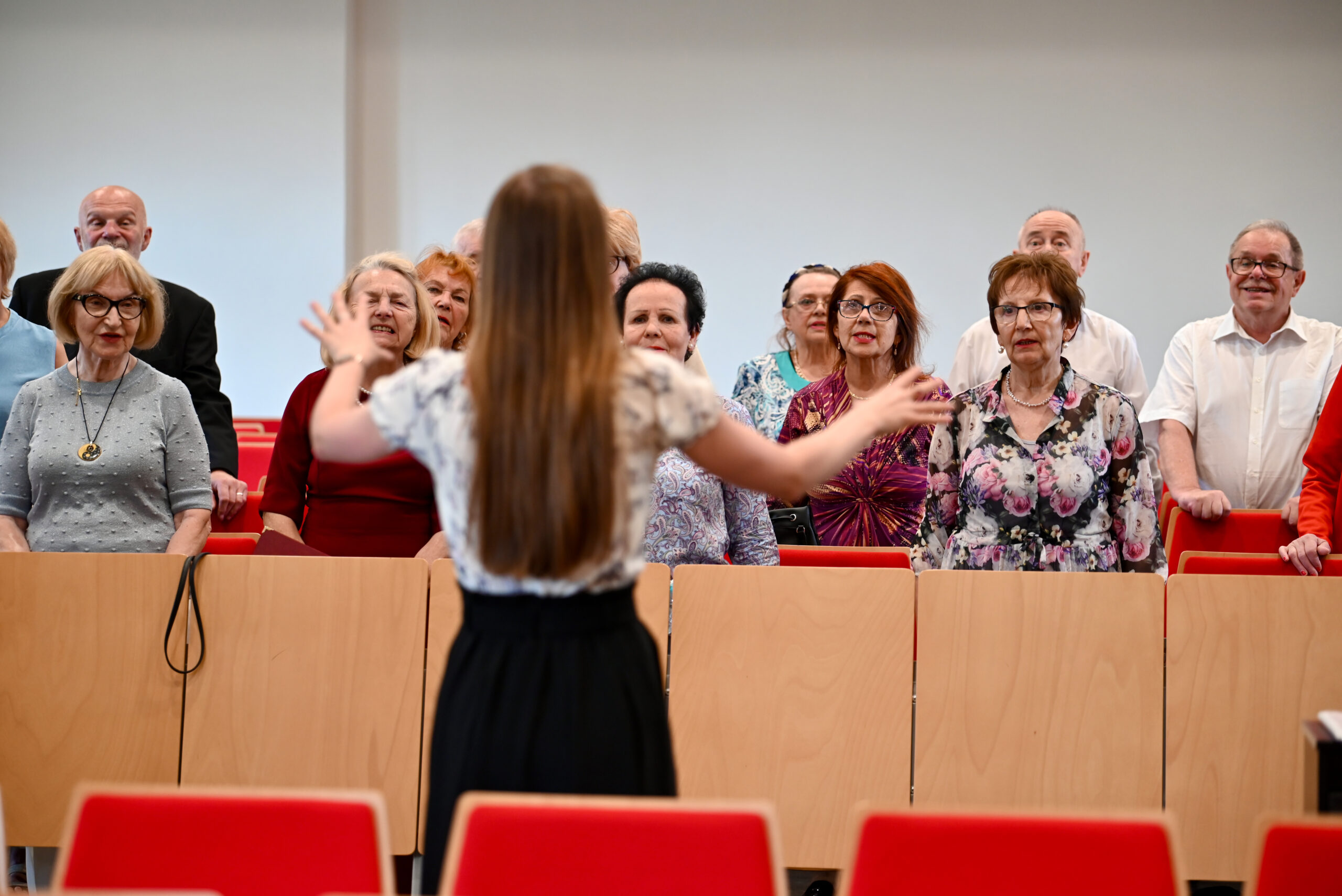 Chór UTW UEW - występ chóru na uczelni 