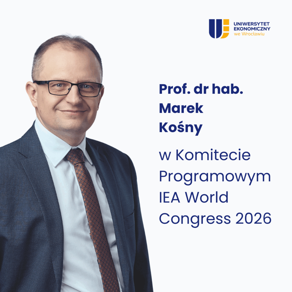 Prof. Marek Kośny w Komitecie Programowym IEA World Congress 2026