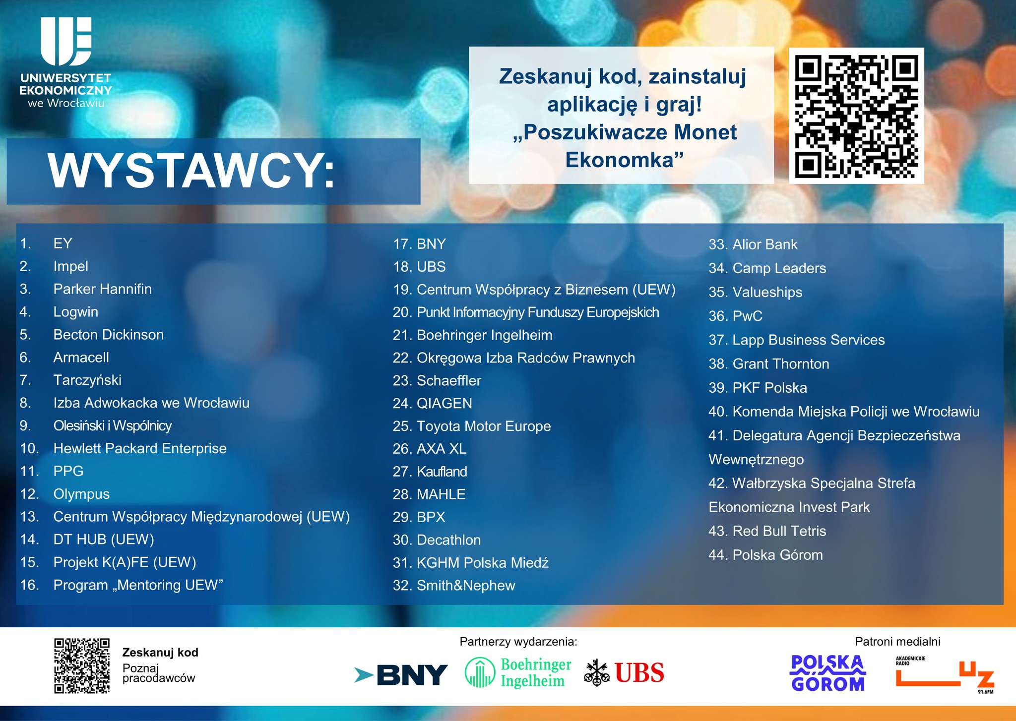 Targi Pracy UEW 2025 - lista wystawców