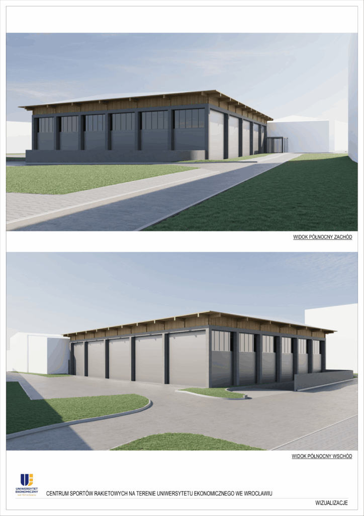 Centrum Sportów Rakietowych UEW – wizualizacja